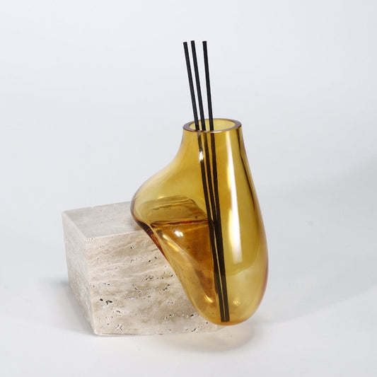 Serenity in Scent Beige & Amber Marble Aroma Bottle