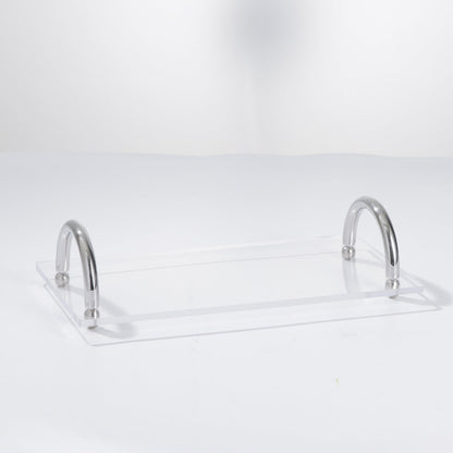 Crystal Clear Elegance Acrylic Serving Decorative Tray