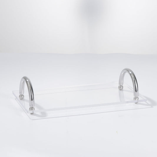 Crystal Clear Elegance Acrylic Serving Decorative Tray