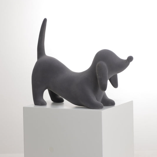Eternal Companions Black Resin Dog Sculpture