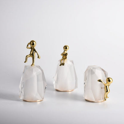 Crystal-Clad Futurist Ornament