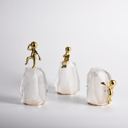Crystal-Clad Futurist Ornament