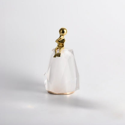Crystal-Clad Futurist Ornament