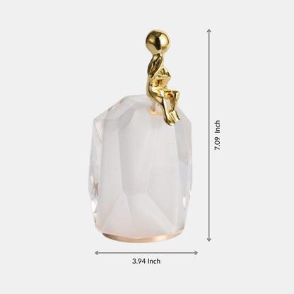 Crystal-Clad Futurist Ornament