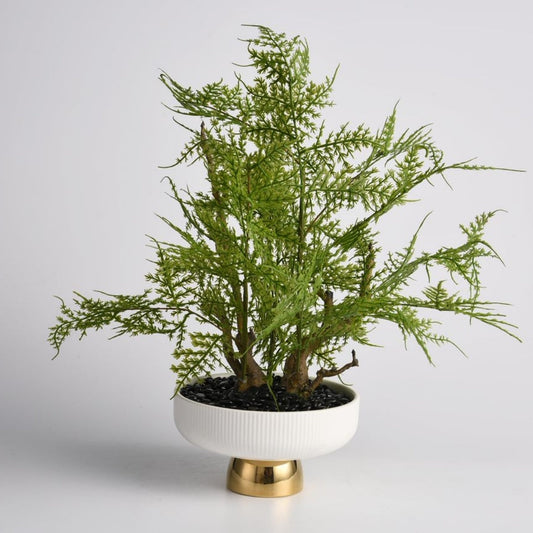 Faux Botanical Delight Decorative Vase