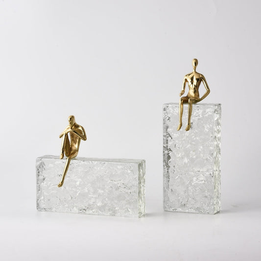 Crystal Setaed Luminary Ornament