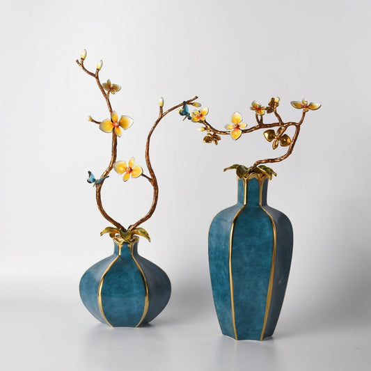 Floral Grandeur Decorative Vase
