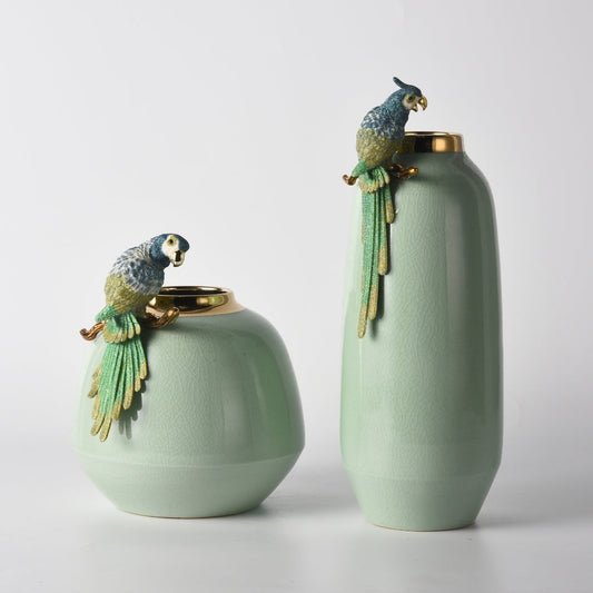 Avian Crest Flower Vase