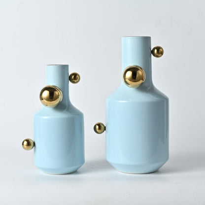 Gilded Orbs Flower Vase