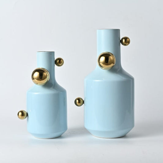 Gilded Orbs Flower Vase