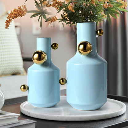 Gilded Orbs Flower Vase
