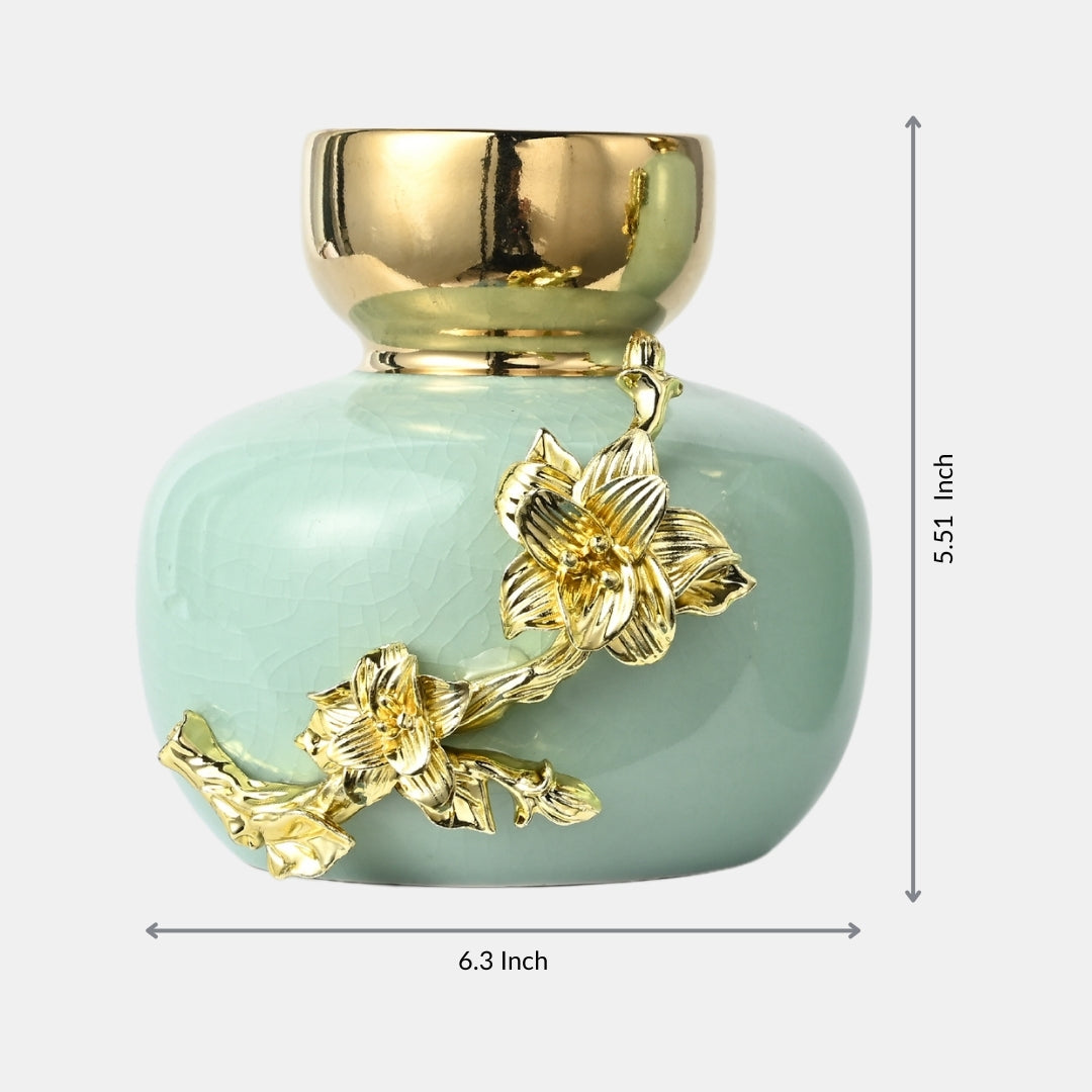 Floral Majesty Flower Vase