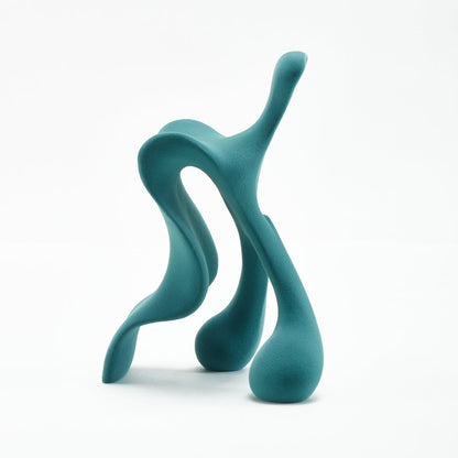 Azure Dreams Blue Resin Abstract Object Ornament