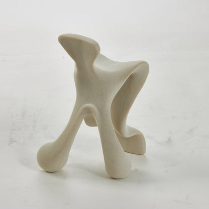 Sands of Serenity Beige Resin Abstract Object Ornament