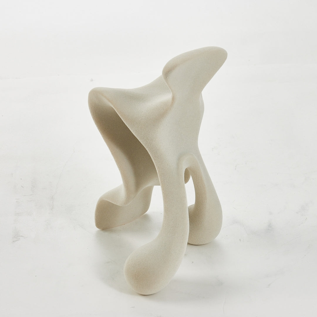 Sands of Serenity Beige Resin Abstract Object Ornament