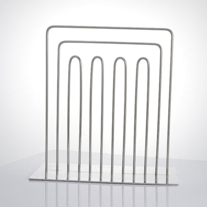 Modern Minimalism Silver Stainless Steel Magazine Holder