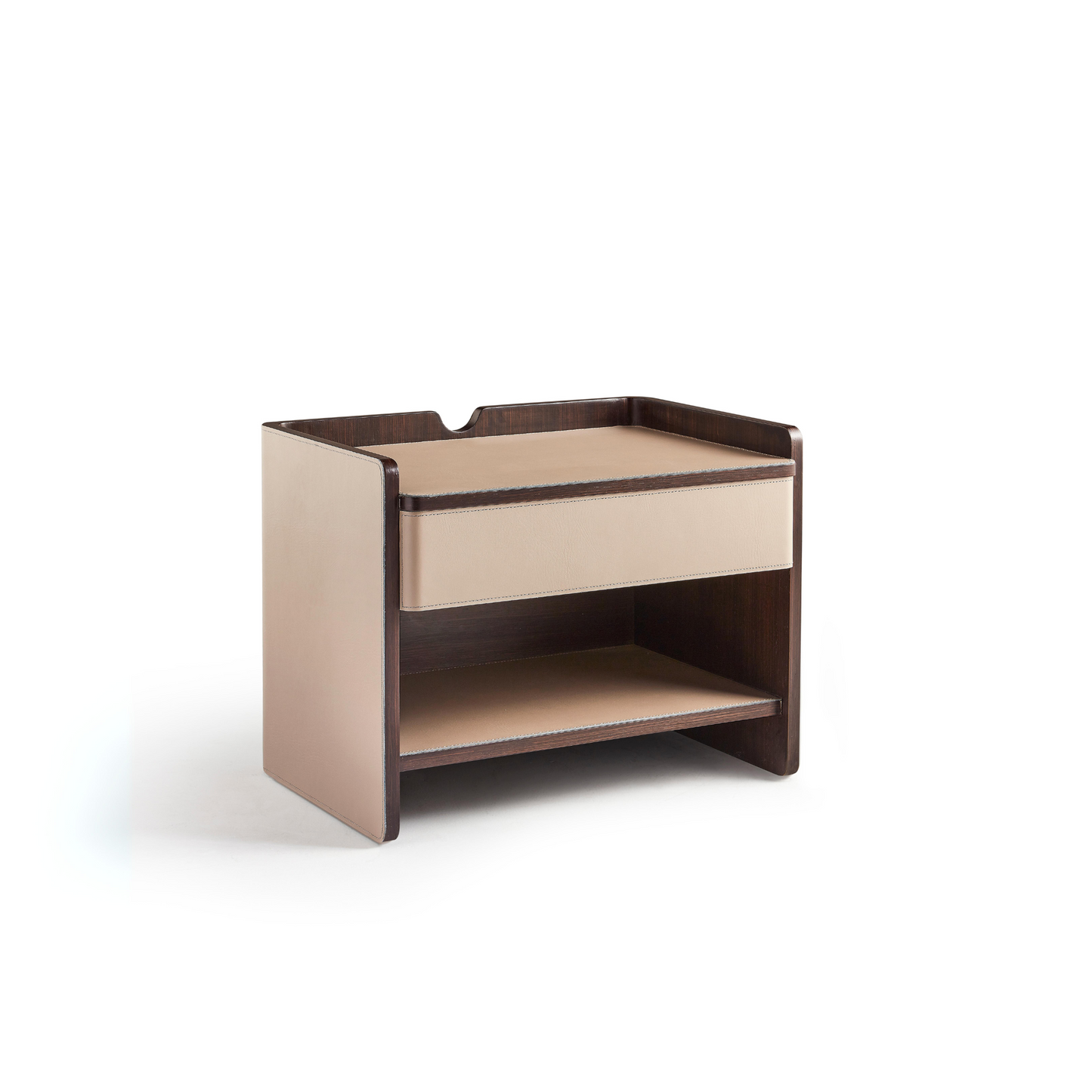 Whisper Bedside Table - Light Chocolate