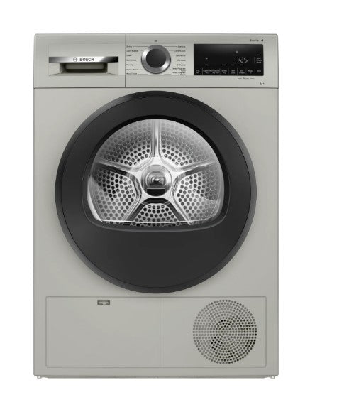 Bosch Dryer WQG24108IN (Heat Pump, 9 Kg, Silver Inox)