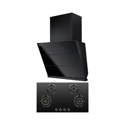 Electrolux 60 cm Wall Mounted Chimney UltimateTaste 700 Series ECS6932KB + Electrolux 90 cm 4 Burner Hob UltimateTaste 300 EHG9430BCI