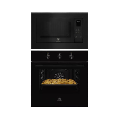 Electrolux Built In Oven with Steam Assist UltimateTaste 300 KOH2H00BK + Electrolux Built-In Microwave UltimateTaste 500 EMSB25XG