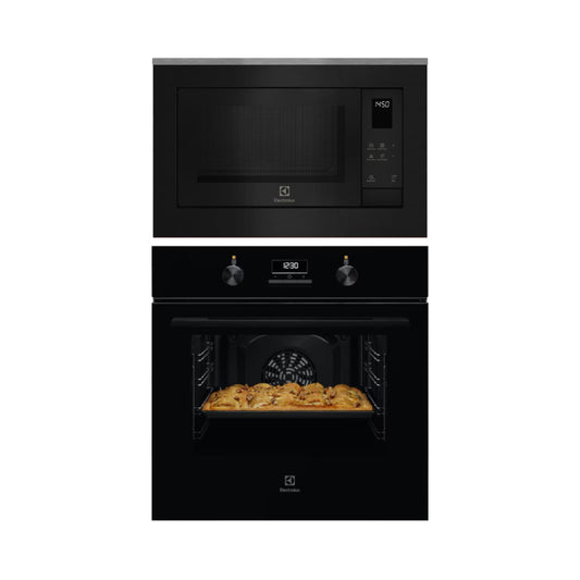 Electrolux Built In Oven with Steam Assist UltimateTaste 300 KOH3H00BK + Electrolux Built-In Microwave UltimateTaste 500 EMSB25XG