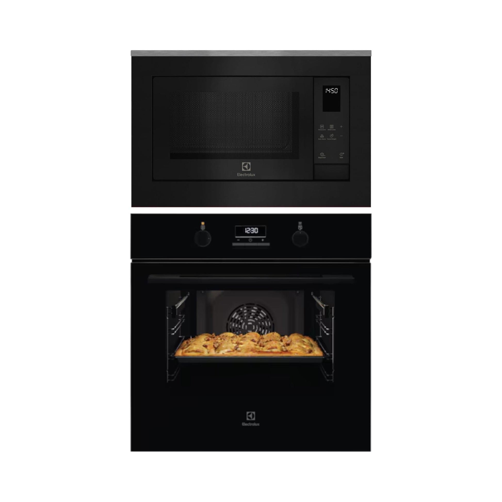 Electrolux Built In Oven with Full Steam Funtion UltimateTaste 500 KOD3H50BK + Electrolux Built-In Microwave UltimateTaste 500 EMSB25XG