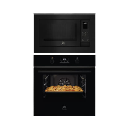 Electrolux Built In Oven with Full Steam Funtion UltimateTaste 500 KOD3H50BK + Electrolux Built-In Microwave UltimateTaste 500 EMSB25XG