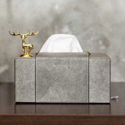 Gilded Reindeer Royale Tissue Holder