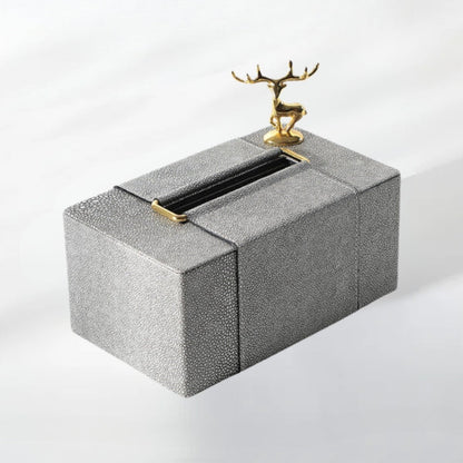 Gilded Reindeer Royale Tissue Holder