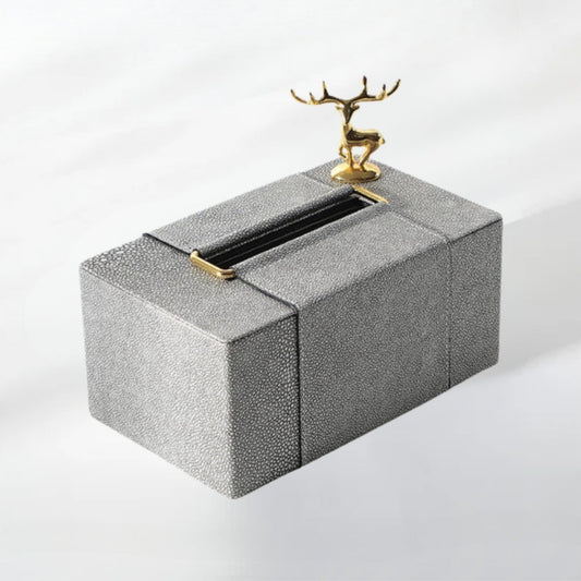 Gilded Reindeer Royale Tissue Holder