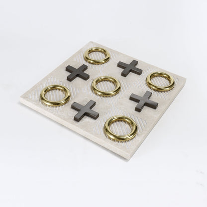 Golden Noir Marble Mastery Chessboard