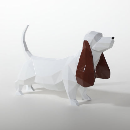 Harmonious Balance White Resin Desktop Object Figurine