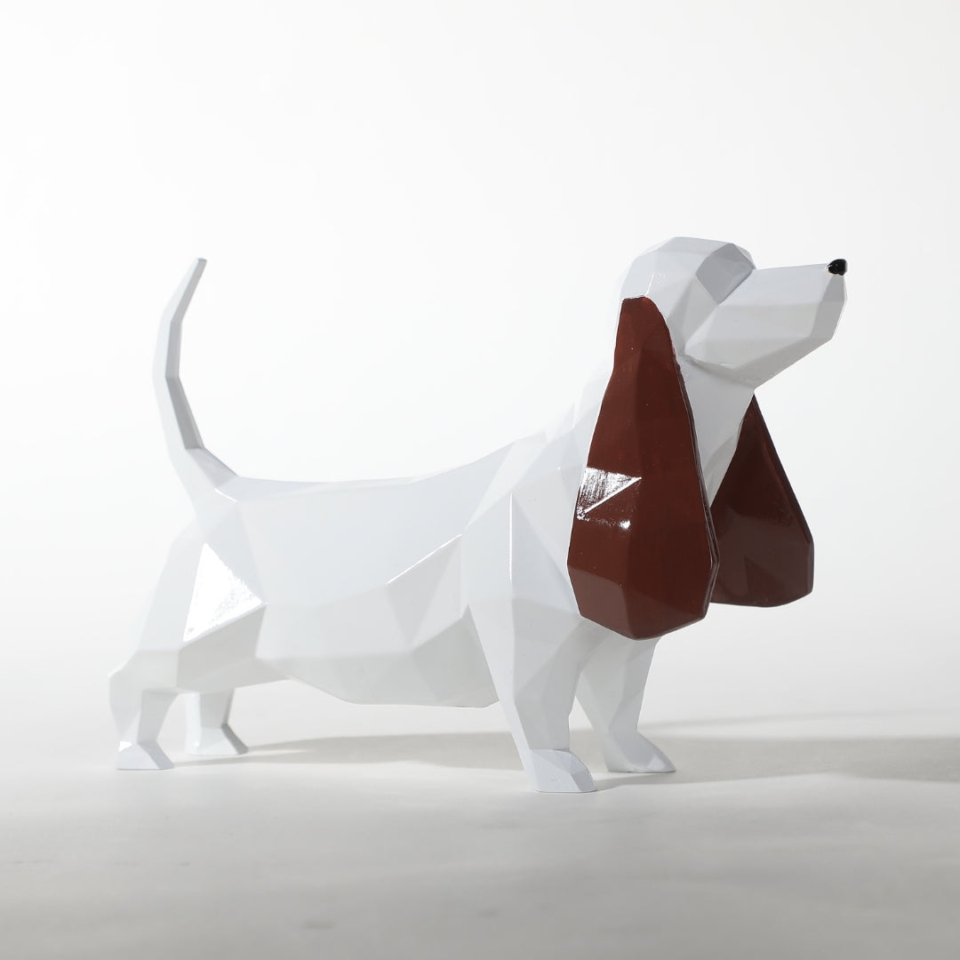 Harmonious Balance White Resin Desktop Object Figurine