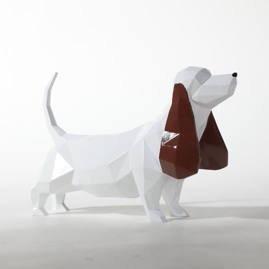 Harmonious Balance White Resin Desktop Object Figurine