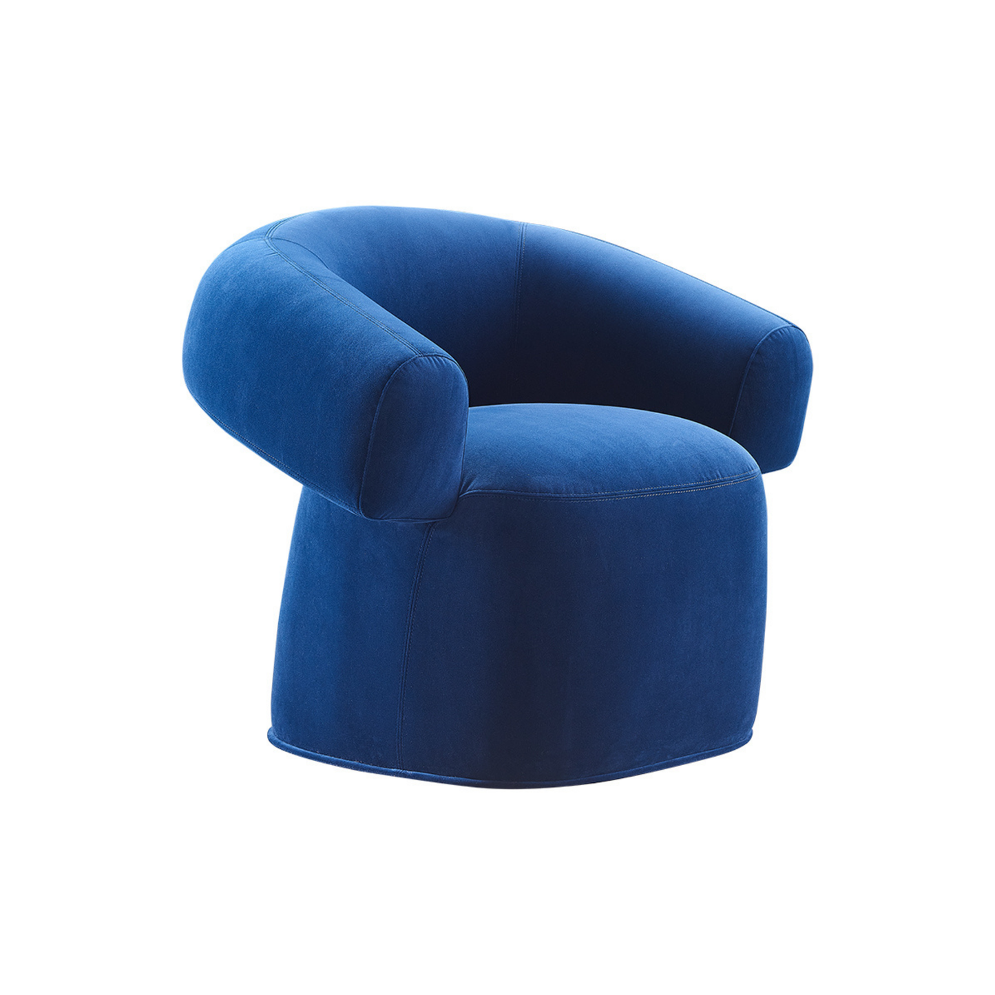 Grace Armchair in Blue Velvet