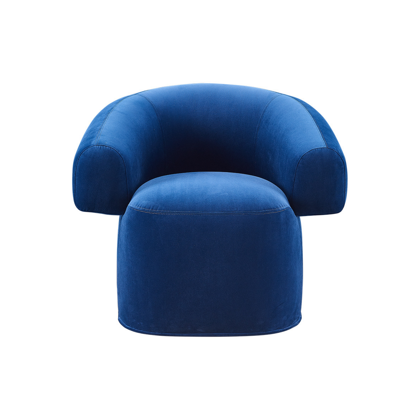 Grace Armchair in Blue Velvet