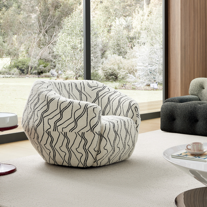 Noah Single Seater in Pattern Fabric