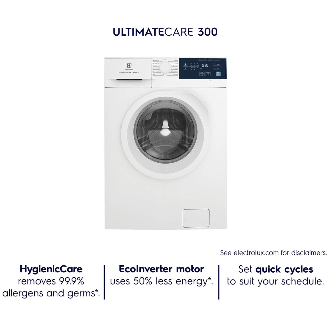 Electrolux Front 8 Kg/5 Kg Washer Dryer Combi UltimateCare 300 EWW8024D3WB