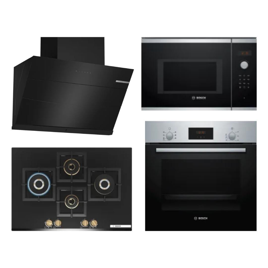 Bosch Chimney + Hob + Oven + Microwave Combo BOCHOM-14