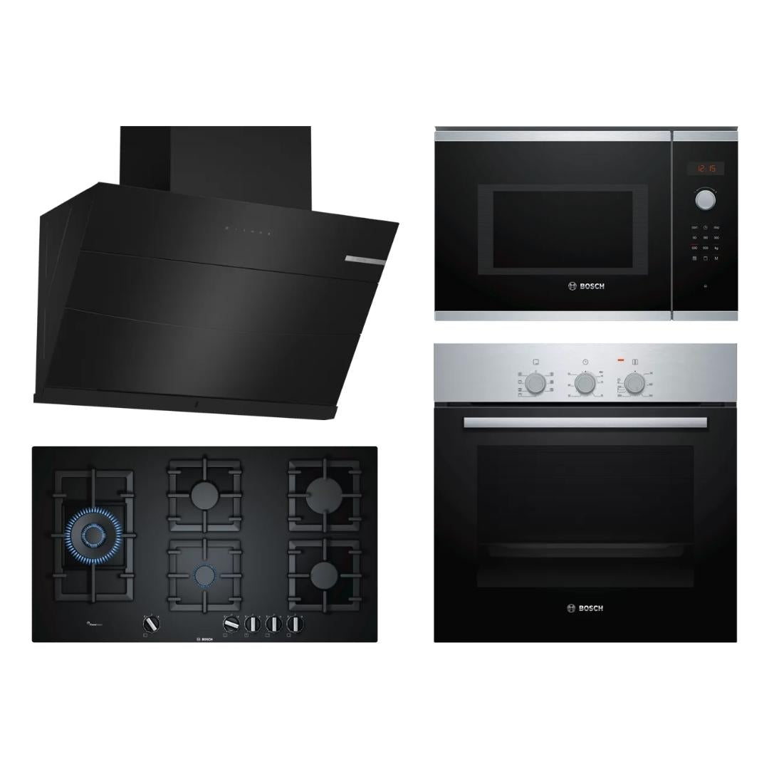 Bosch Chimney + Hob + Oven + Microwave Combo BOCHOM-26