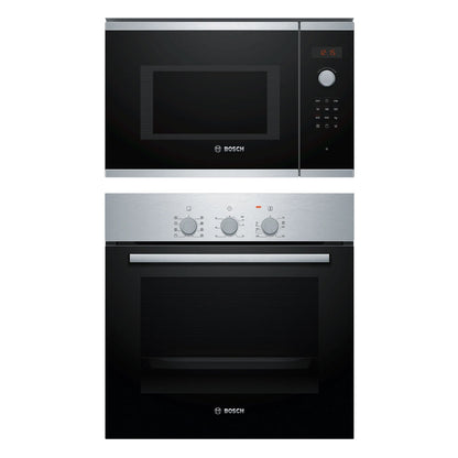 Bosch Built In Oven HBF031BR0I + Bosch Built-In Microwave Series 4 BEL553MS0I