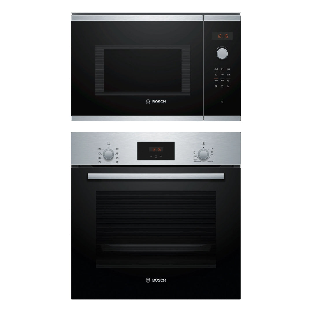 Bosch Built In Oven HBF133BR0I + Bosch Built-In Microwave Series 4 BEL553MS0I