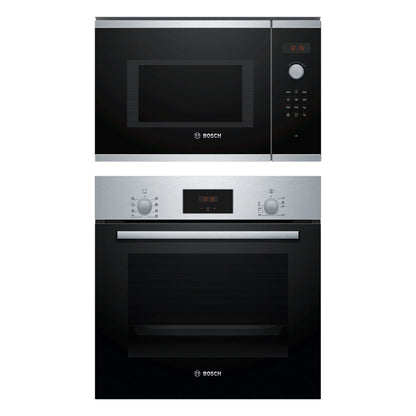 Bosch Built In Oven HBF133BR0I + Bosch Built-In Microwave Series 4 BEL553MS0I