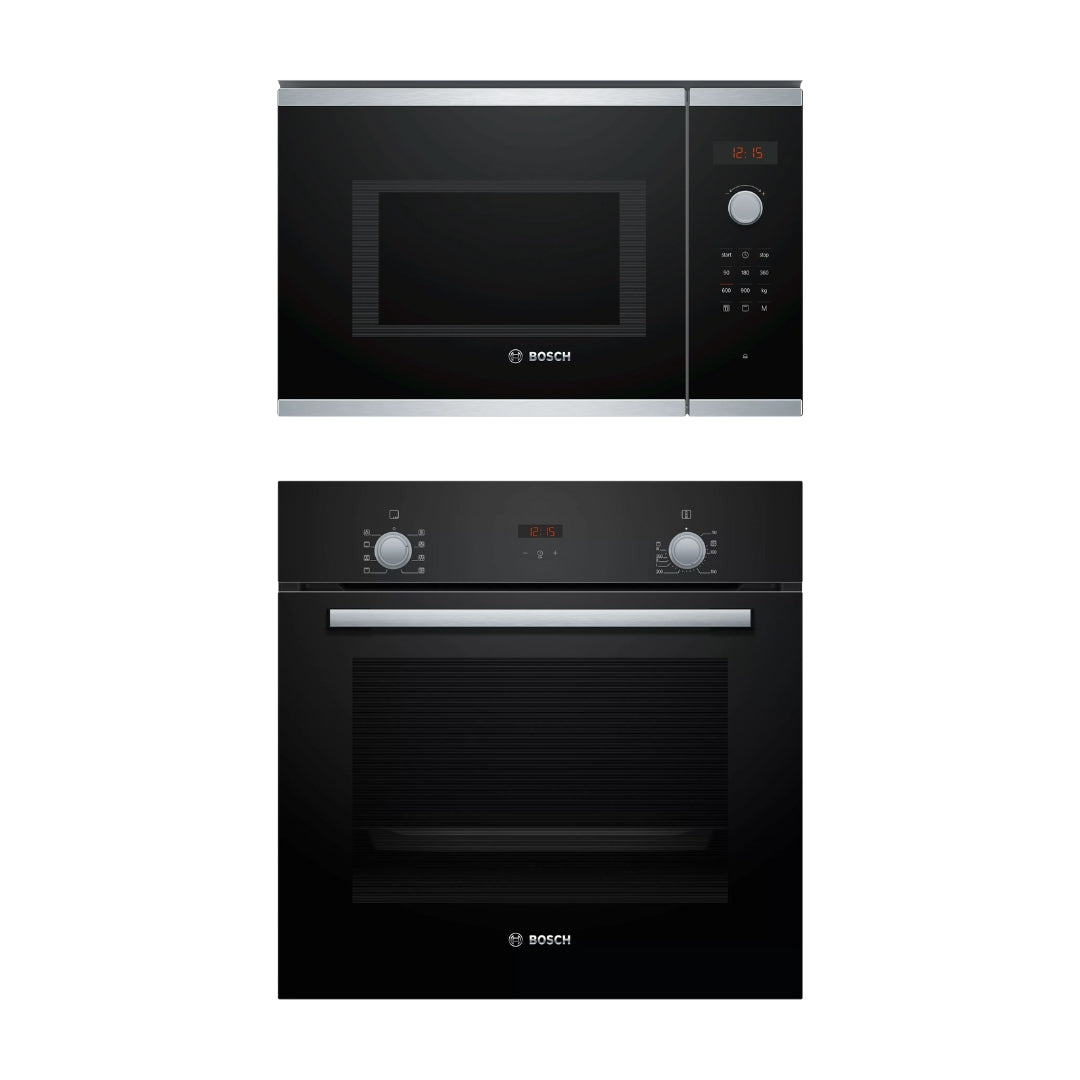 Bosch Built In Oven HBF532BA0I + Bosch Built-In Microwave Series 6 BEL553MB0I