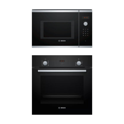 Bosch Built In Oven HBF532BA0I + Bosch Built-In Microwave Series 6 BEL553MB0I