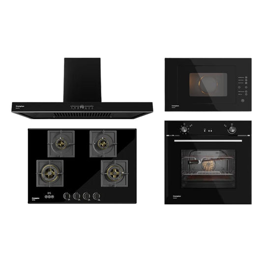 Crompton Chimney + Hob + Oven + Microwave Combo CRCHOM-04