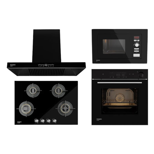 Crompton Chimney + Hob + Oven + Microwave Combo CRCHOM-05