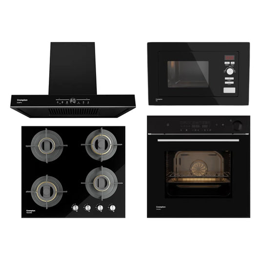 Crompton Chimney + Hob + Oven + Microwave Combo CRCHOM-06
