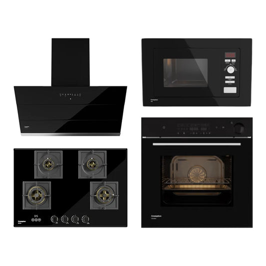 Crompton Chimney + Hob + Oven + Microwave Combo CRCHOM-07
