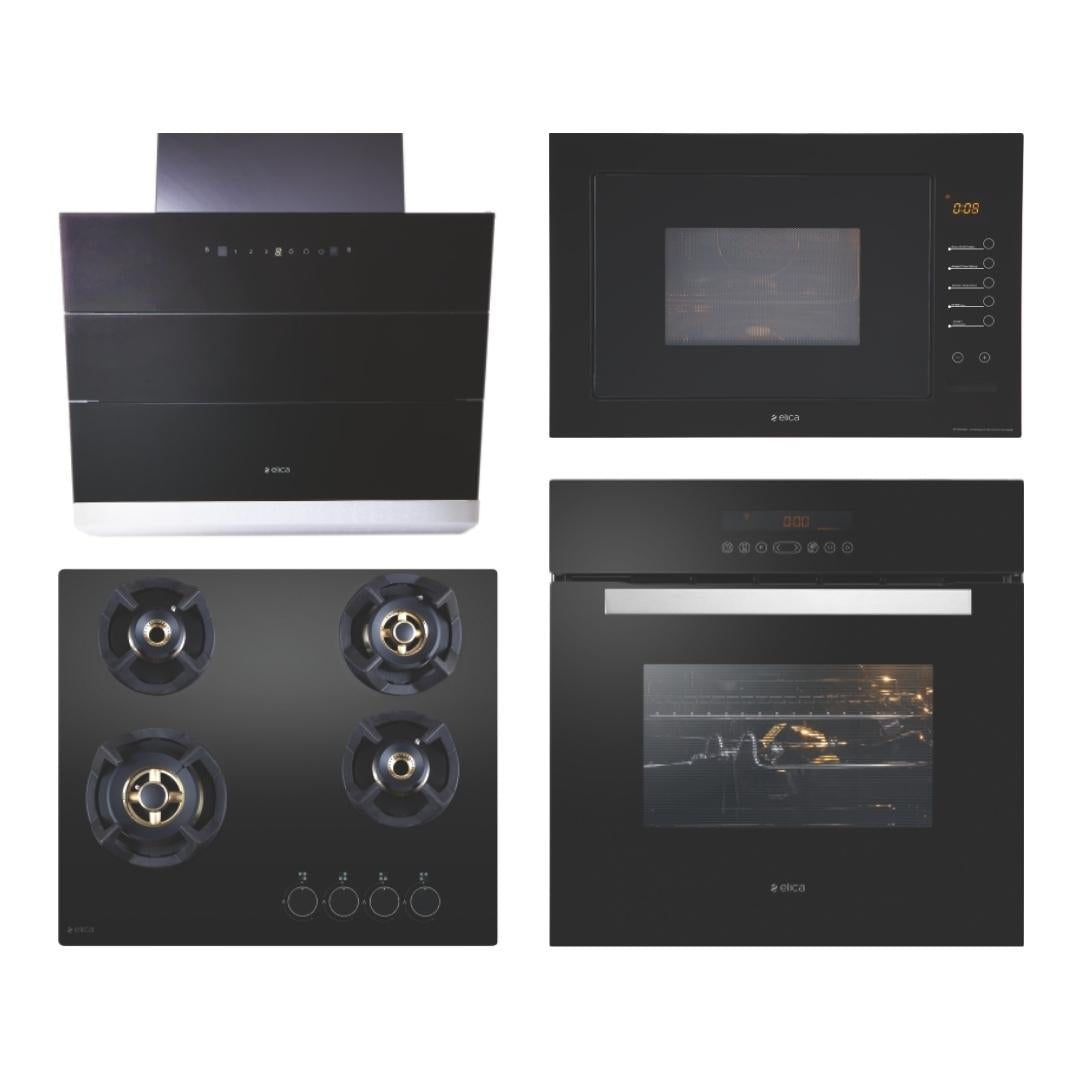 Elica Chimney + Hob + Oven + Microwave Combo ELCHOM-03